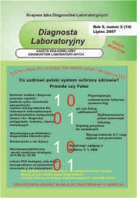 Diagnosta Laboratoryjny - Rok 5, Numer 2 (14) - lipiec 2007 r.
