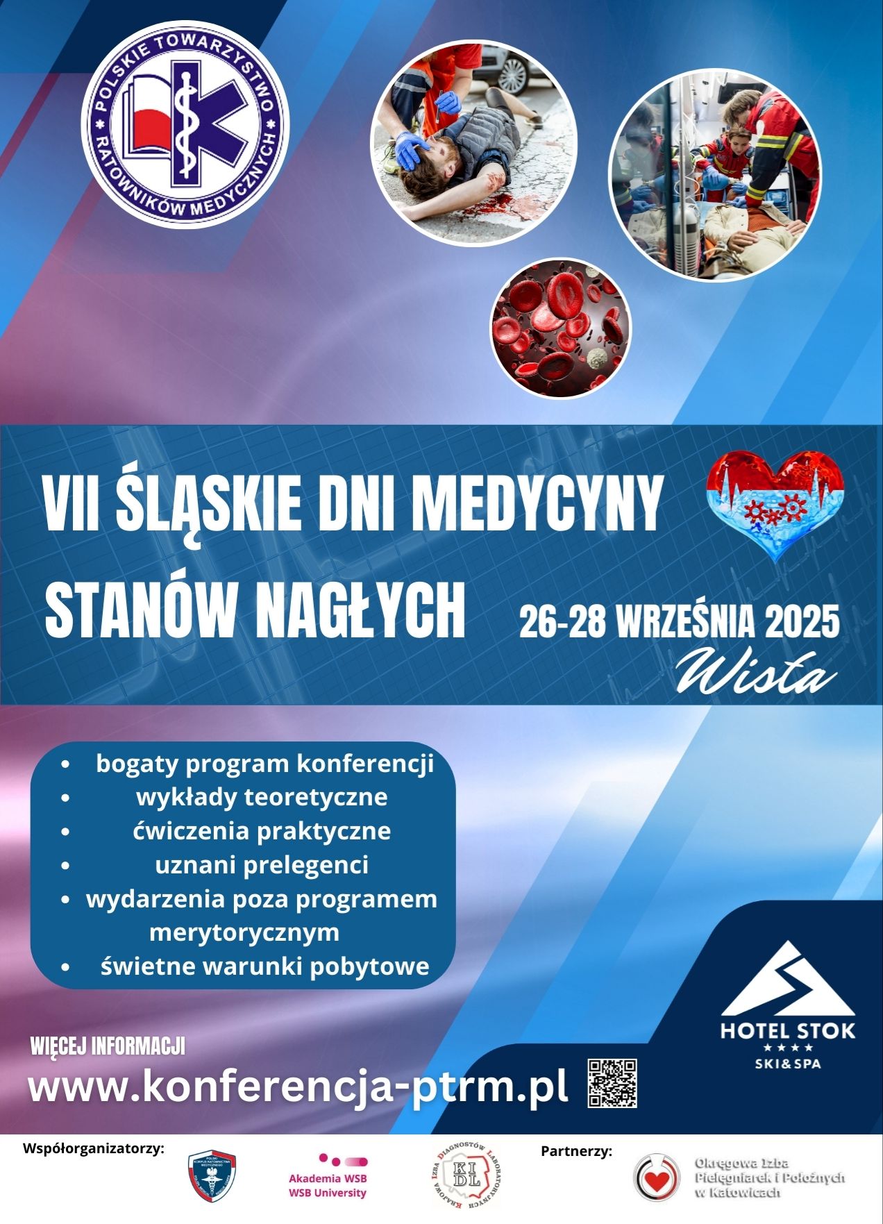 W dniach 26–28 września 2025 r. w Hotelu Stok w Wiśle odbędzie się VII edycja konferencji „Śląskie Dni Medycyny Stanów Nagłych”.