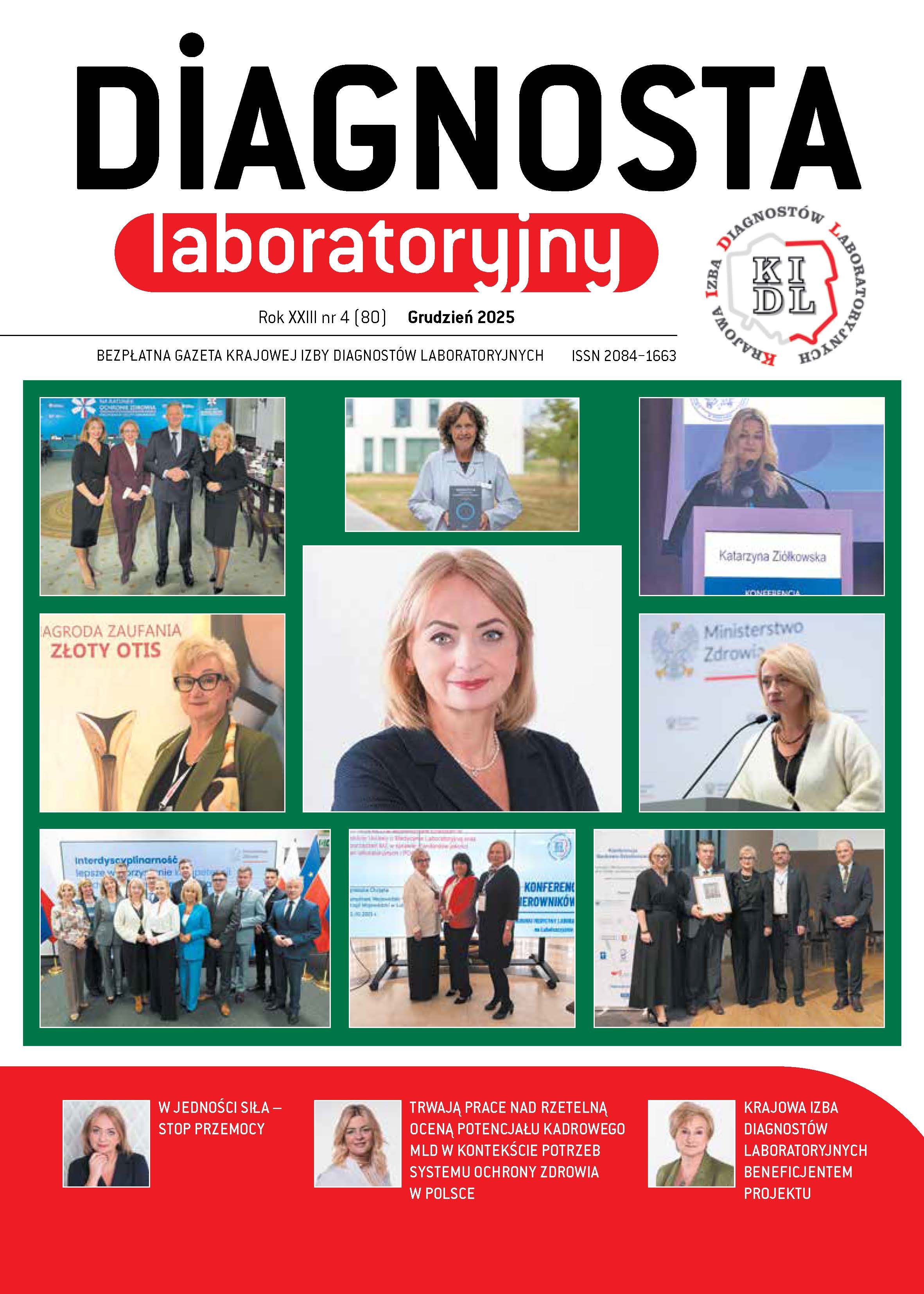 Tuż przed Świętami Bożego Narodzenia gorąco zapraszamy do lektury najnowszego wydania Diagnosty Laboratoryjnego!