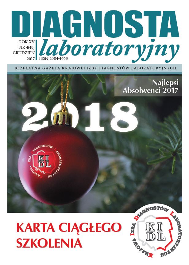 Diagnosta Laboratoryjny -  Rok XIV, numer 4 (49), grudzień 2017